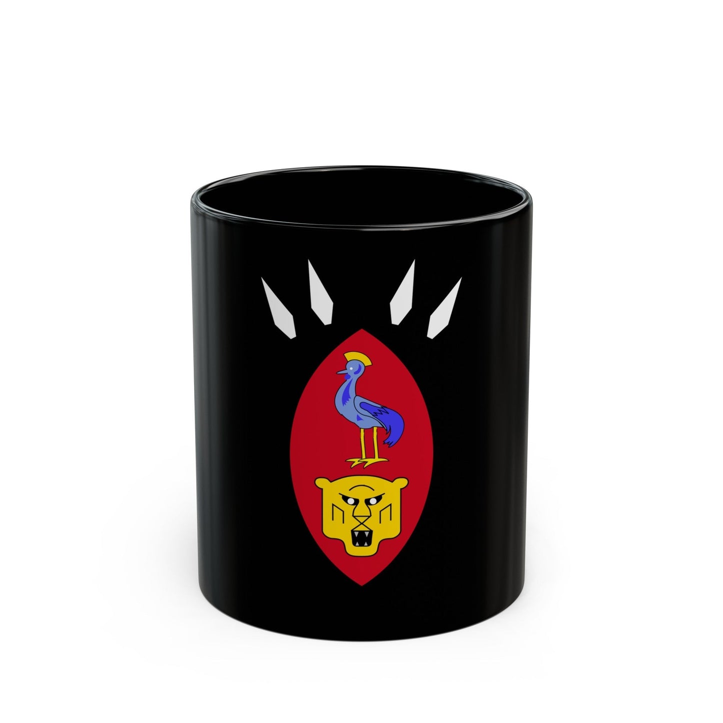 Coat of arms of Ruanda-Urundi - Black Coffee Mug-11oz-The Sticker Space