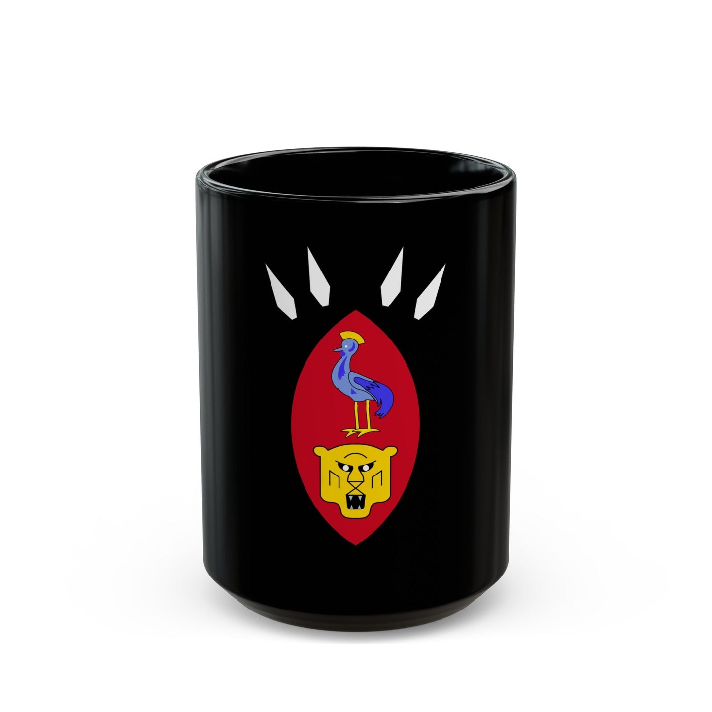 Coat of arms of Ruanda-Urundi - Black Coffee Mug-15oz-The Sticker Space