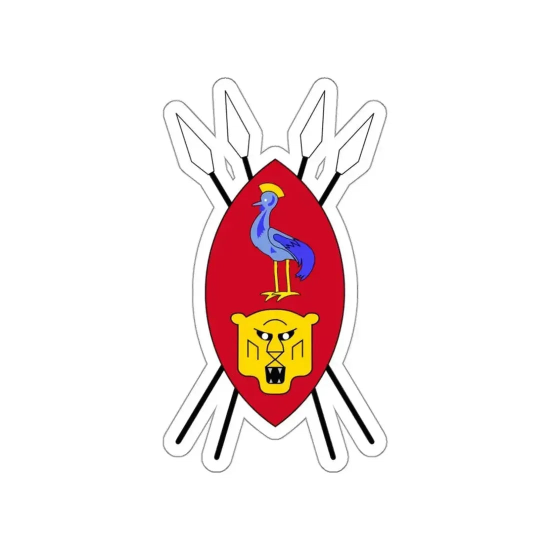 Coat of arms of Ruanda-Urundi STICKER Vinyl Die-Cut Decal - The Sticker Space