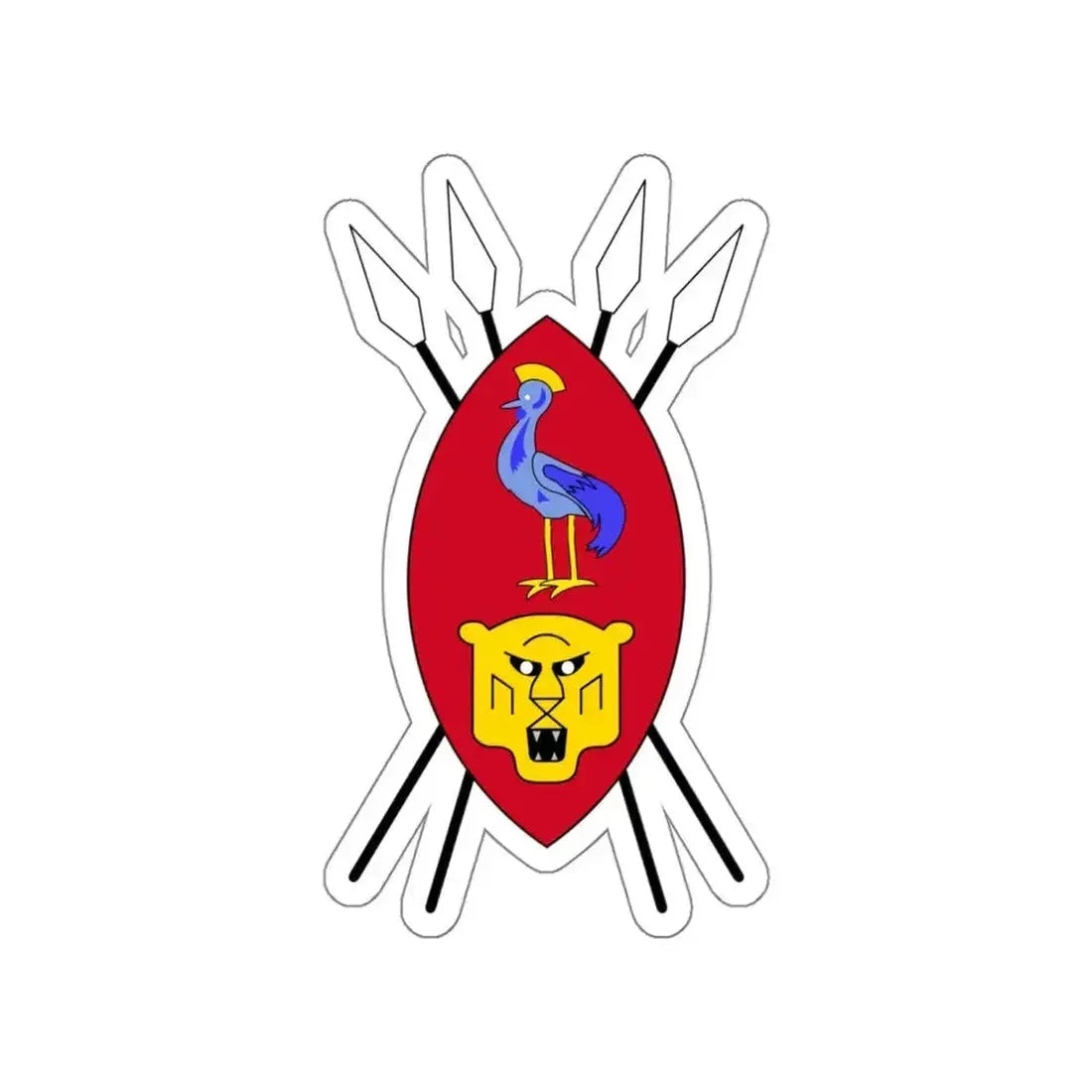 Coat of arms of Ruanda-Urundi STICKER Vinyl Die-Cut Decal - The Sticker Space