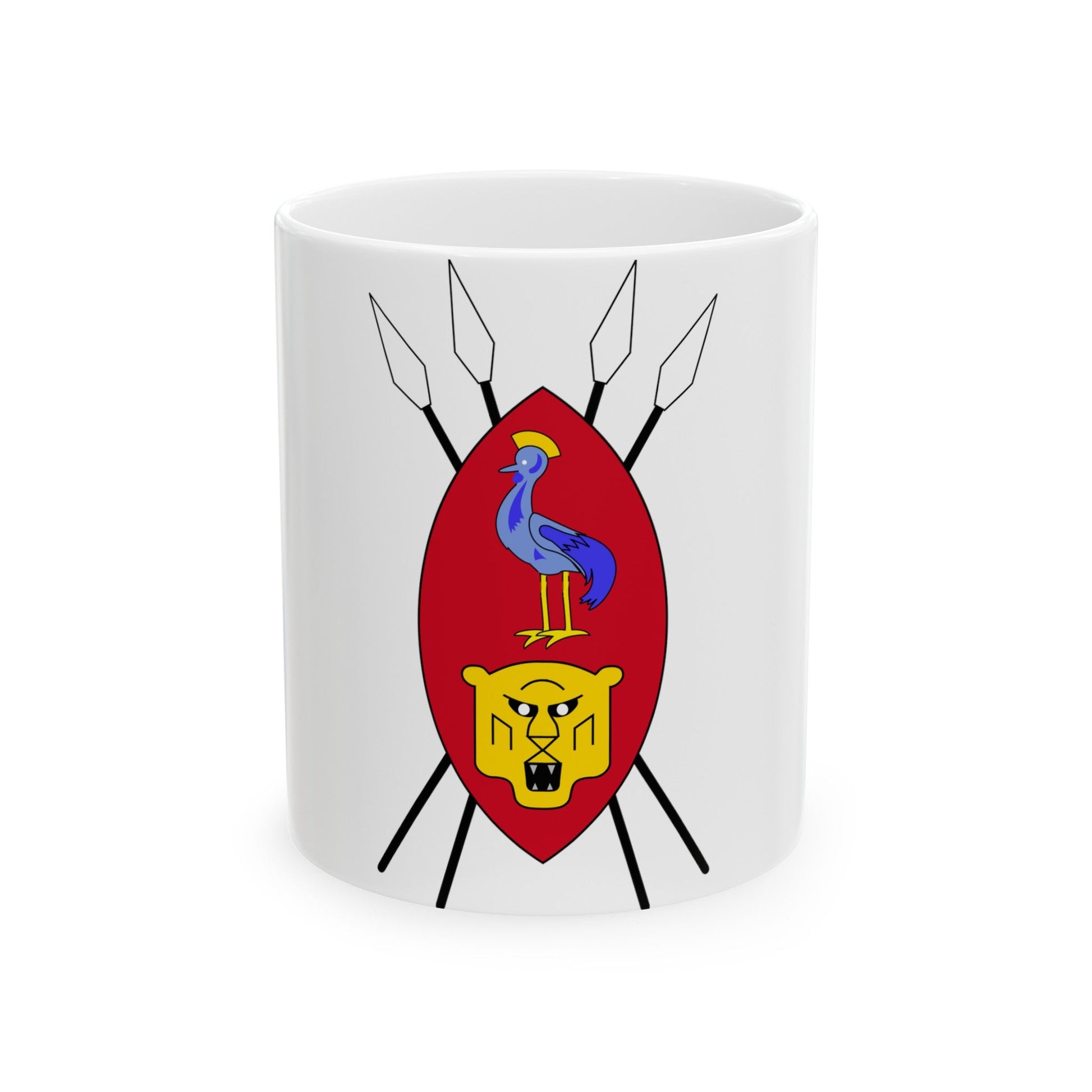 Coat of arms of Ruanda-Urundi - White Coffee Mug-11oz-The Sticker Space