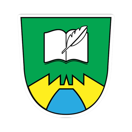 Coat of arms of Ruše (Slovenia) (Coat of Arms) STICKER Vinyl Kiss-Cut Decal 2 Inch White - The Sticker Space