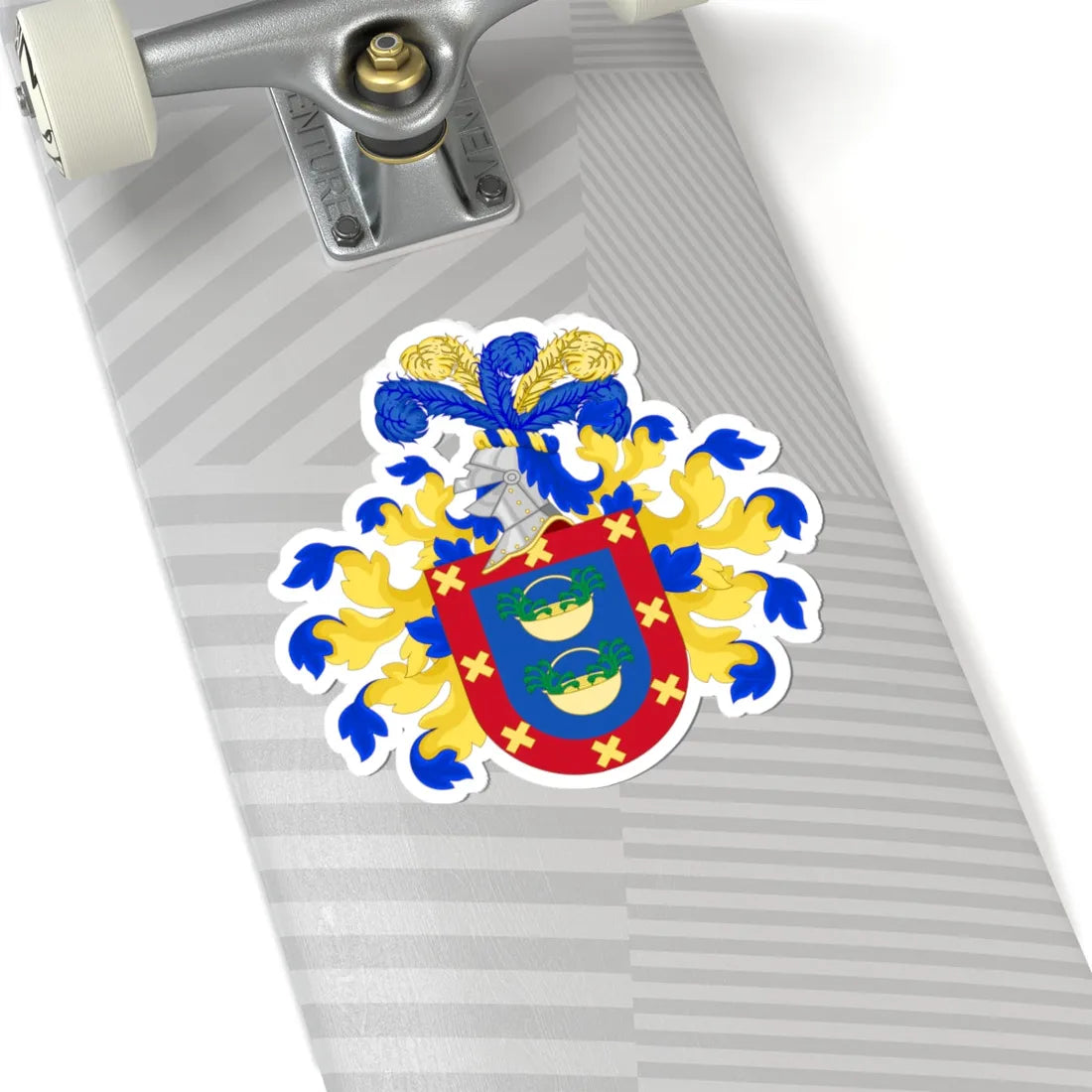 Coat of Arms of Ruiz de Gauna (Argentina) (Coat of Arms) STICKER Vinyl Kiss-Cut Decal - The Sticker Space