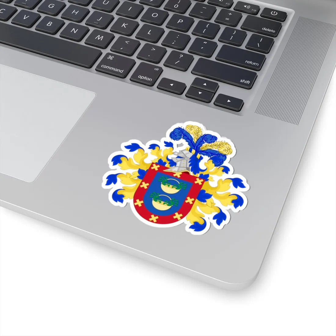 Coat of Arms of Ruiz de Gauna (Argentina) (Coat of Arms) STICKER Vinyl Kiss-Cut Decal - The Sticker Space