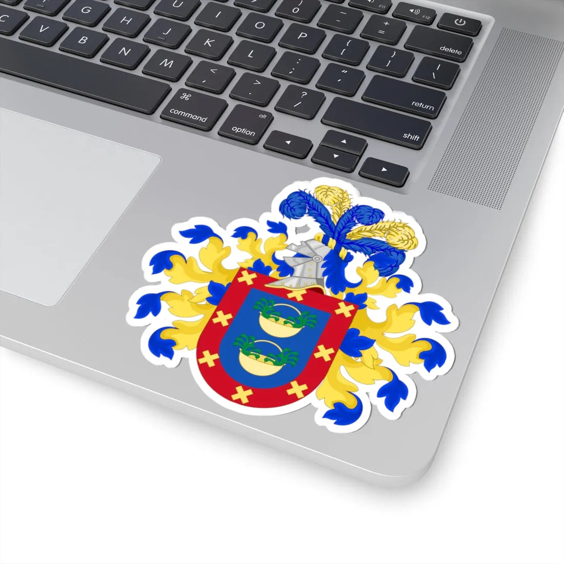 Coat of Arms of Ruiz de Gauna (Argentina) (Coat of Arms) STICKER Vinyl Kiss-Cut Decal - The Sticker Space