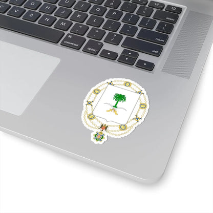 Coat of Arms of Saúd and Fáisal of Saudi Arabia Spanish Order of the Civil Merit (Saudi Arabia) (Coat of Arms) STICKER Vinyl Kiss-Cut Decal - The Sticker Space