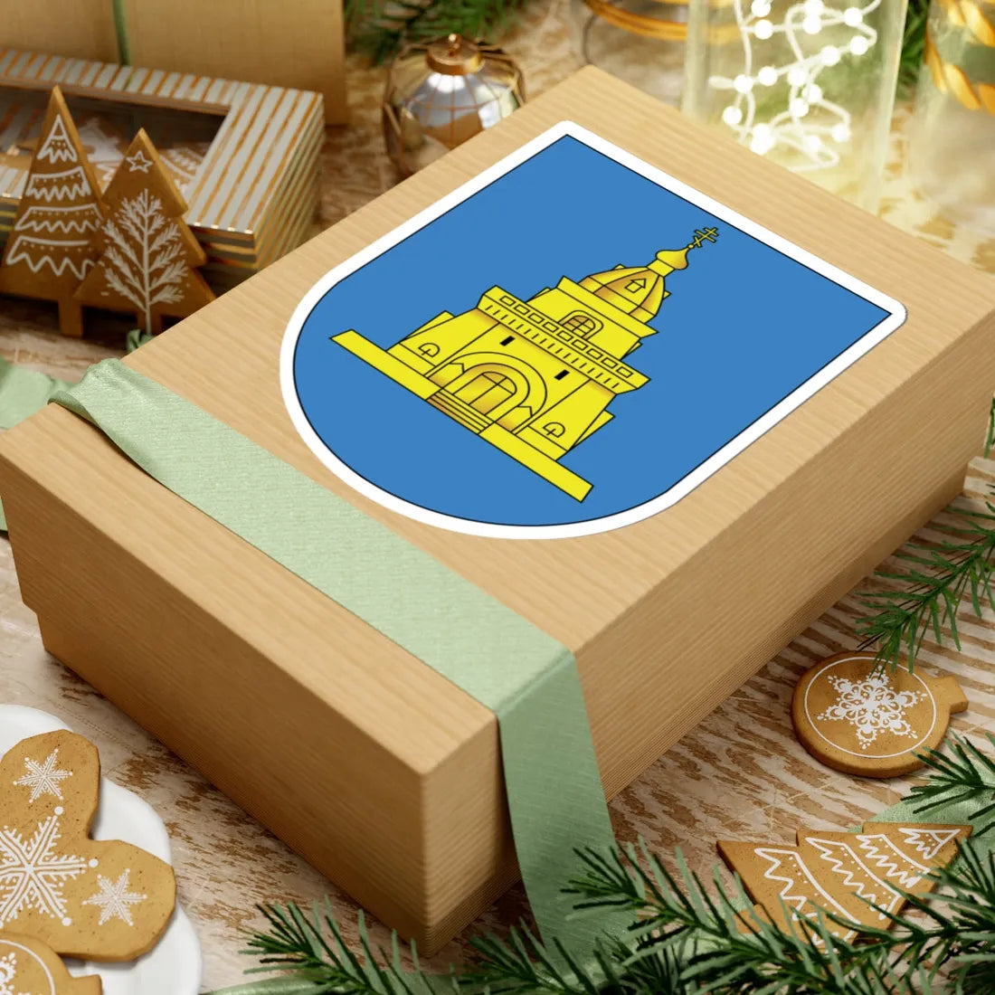 Coat of Arms of Słaŭharad Belarus (Belarus) (Coat of Arms) STICKER Vinyl Kiss-Cut Decal - The Sticker Space