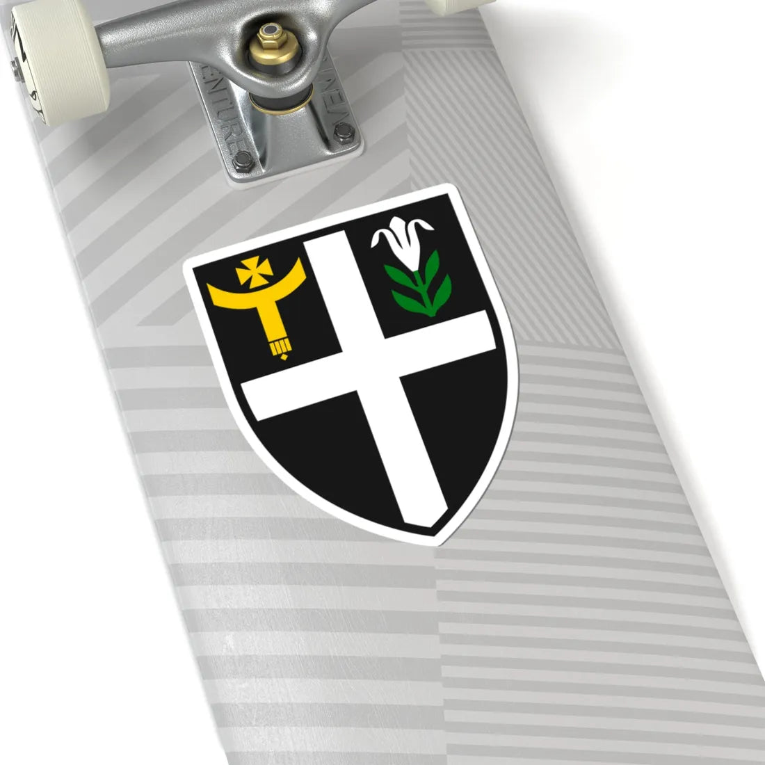 Coat of Arms of Saint Augustine of Canterbury (England) (Coat of Arms) STICKER Vinyl Kiss-Cut Decal - The Sticker Space