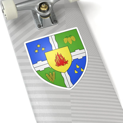 Coat of arms of Sainte-Hélène-de-Kamouraska (Canada) (Coat of Arms) STICKER Vinyl Kiss-Cut Decal - The Sticker Space
