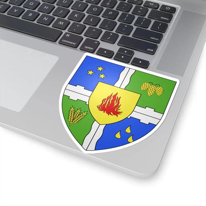 Coat of arms of Sainte-Hélène-de-Kamouraska (Canada) (Coat of Arms) STICKER Vinyl Kiss-Cut Decal - The Sticker Space