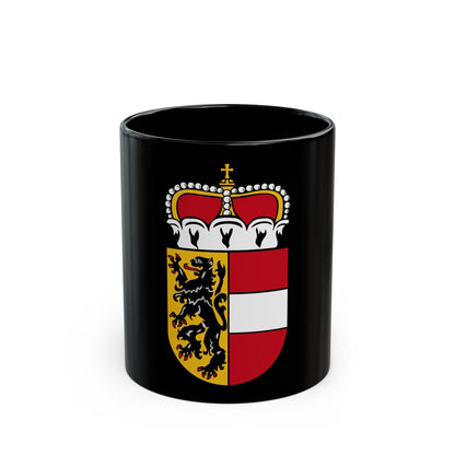 Coat of Arms of Salzburg Austria - Black Coffee Mug-11oz-The Sticker Space