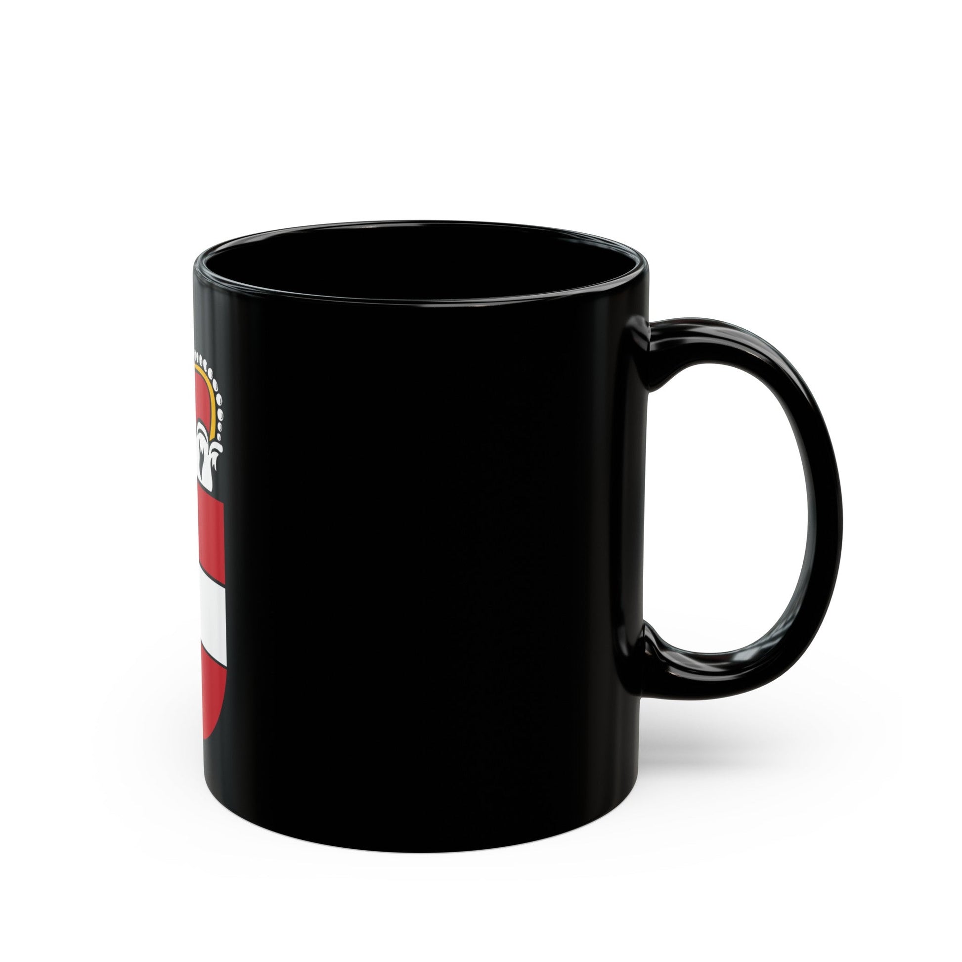 Coat of Arms of Salzburg Austria - Black Coffee Mug-The Sticker Space