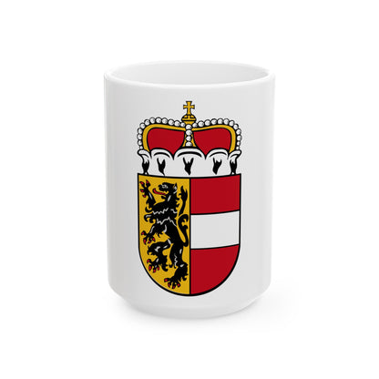 Coat of Arms of Salzburg Austria - White Coffee Mug-15oz-The Sticker Space