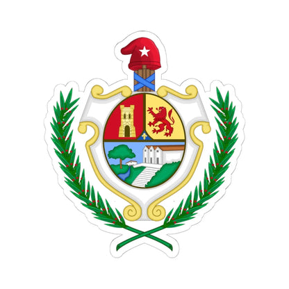 Coat of arms of San Antonio de los Baños Cuba (Cuba) (Coat of Arms) STICKER Vinyl Kiss-Cut Decal 6 Inch White - The Sticker Space