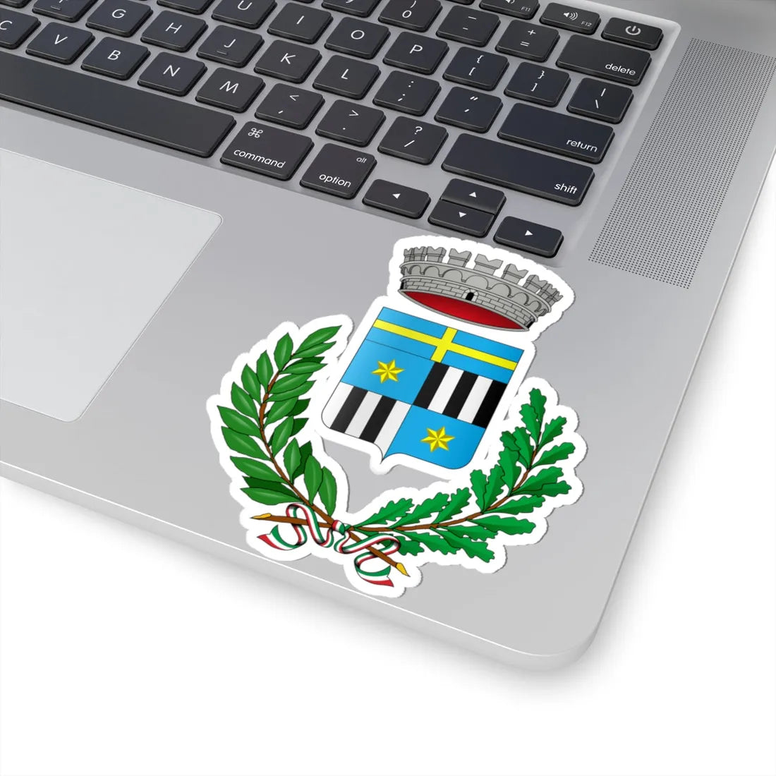 Coat of arms of San Bonifacio municipality (Italy) (Coat of Arms) STICKER Vinyl Kiss-Cut Decal - The Sticker Space