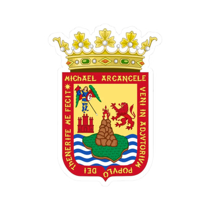 Coat of Arms of San Cristóbal de La Laguna (Spain) (Coat of Arms) STICKER Vinyl Kiss-Cut Decal 2 Inch White - The Sticker Space