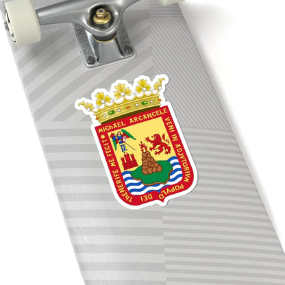 Coat of Arms of San Cristóbal de La Laguna (Spain) (Coat of Arms) STICKER Vinyl Kiss-Cut Decal - The Sticker Space