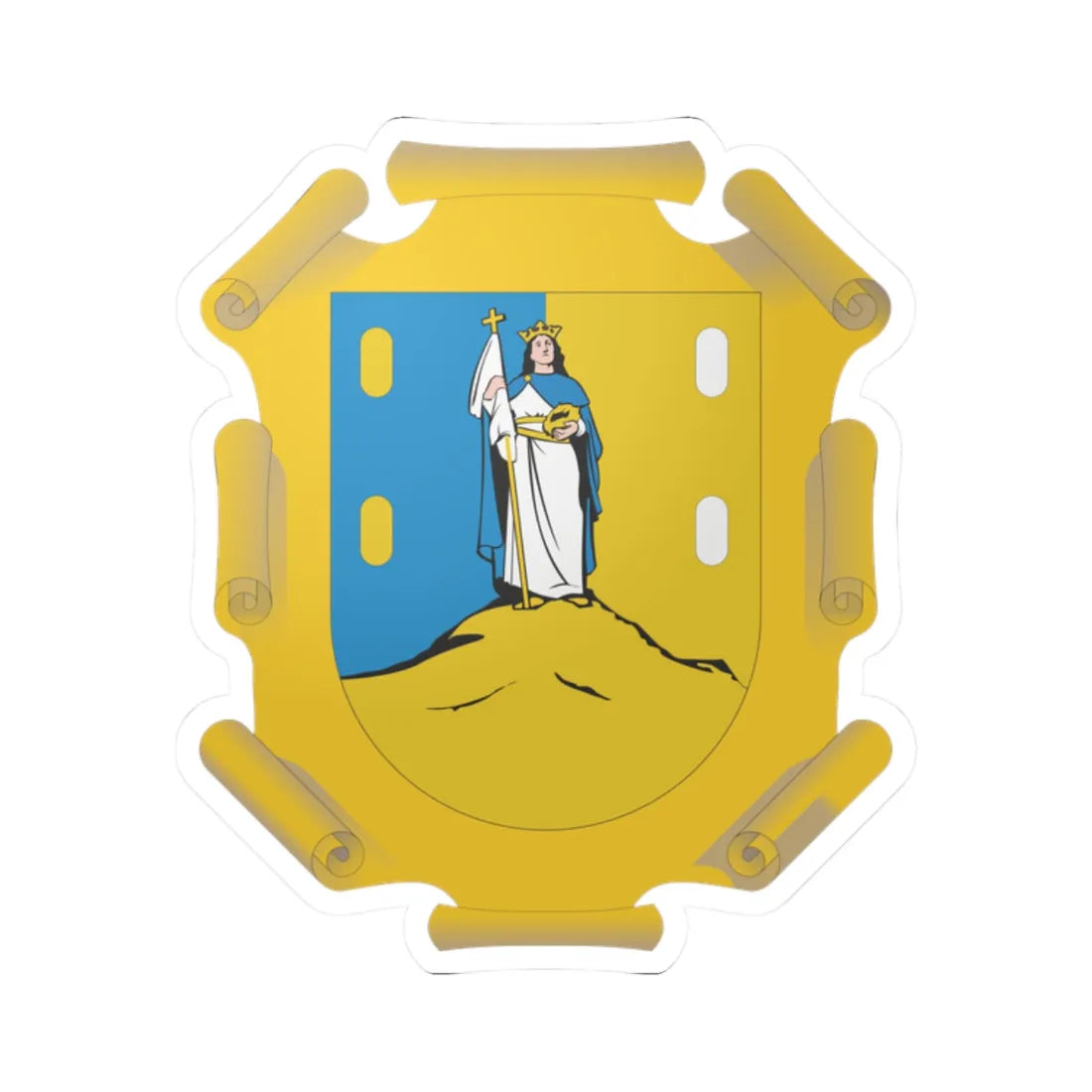Coat of arms of San Luis Potosi (Mexico) (Coat of Arms) STICKER Vinyl Kiss-Cut Decal - The Sticker Space