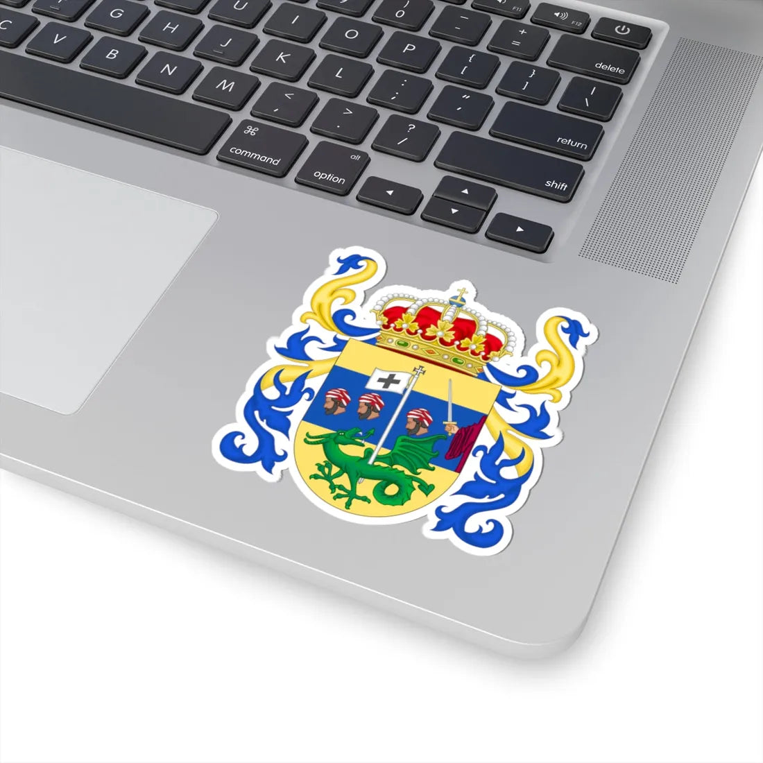 Coat of Arms of San Millán de la Cogolla (Spain) (Coat of Arms) STICKER Vinyl Kiss-Cut Decal - The Sticker Space