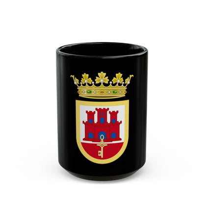 Coat of Arms of San Roque - Black Coffee Mug-15oz-The Sticker Space