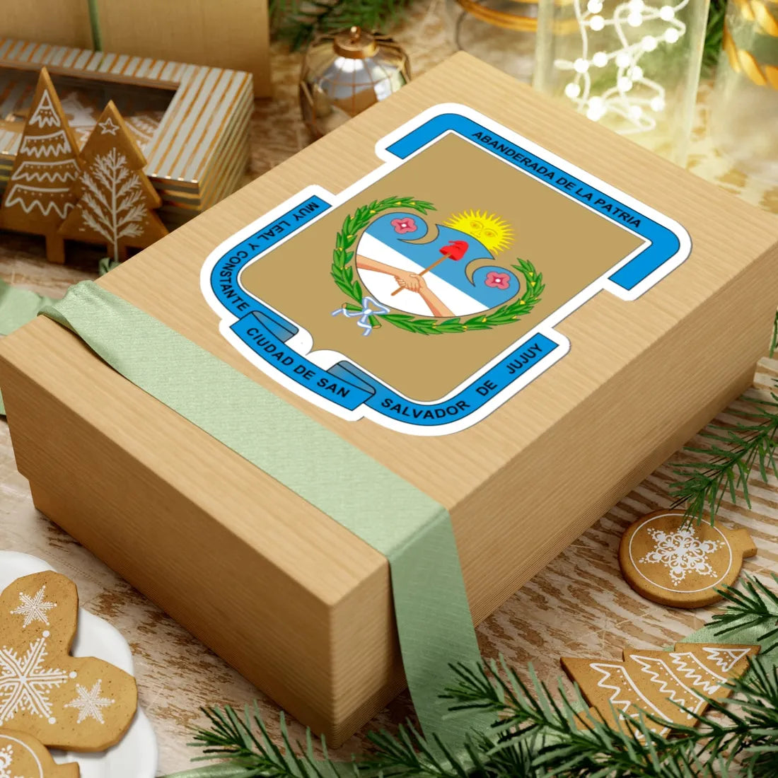 Coat of arms of San Salvador de Jujuy (Argentina) (Coat of Arms) STICKER Vinyl Kiss-Cut Decal - The Sticker Space