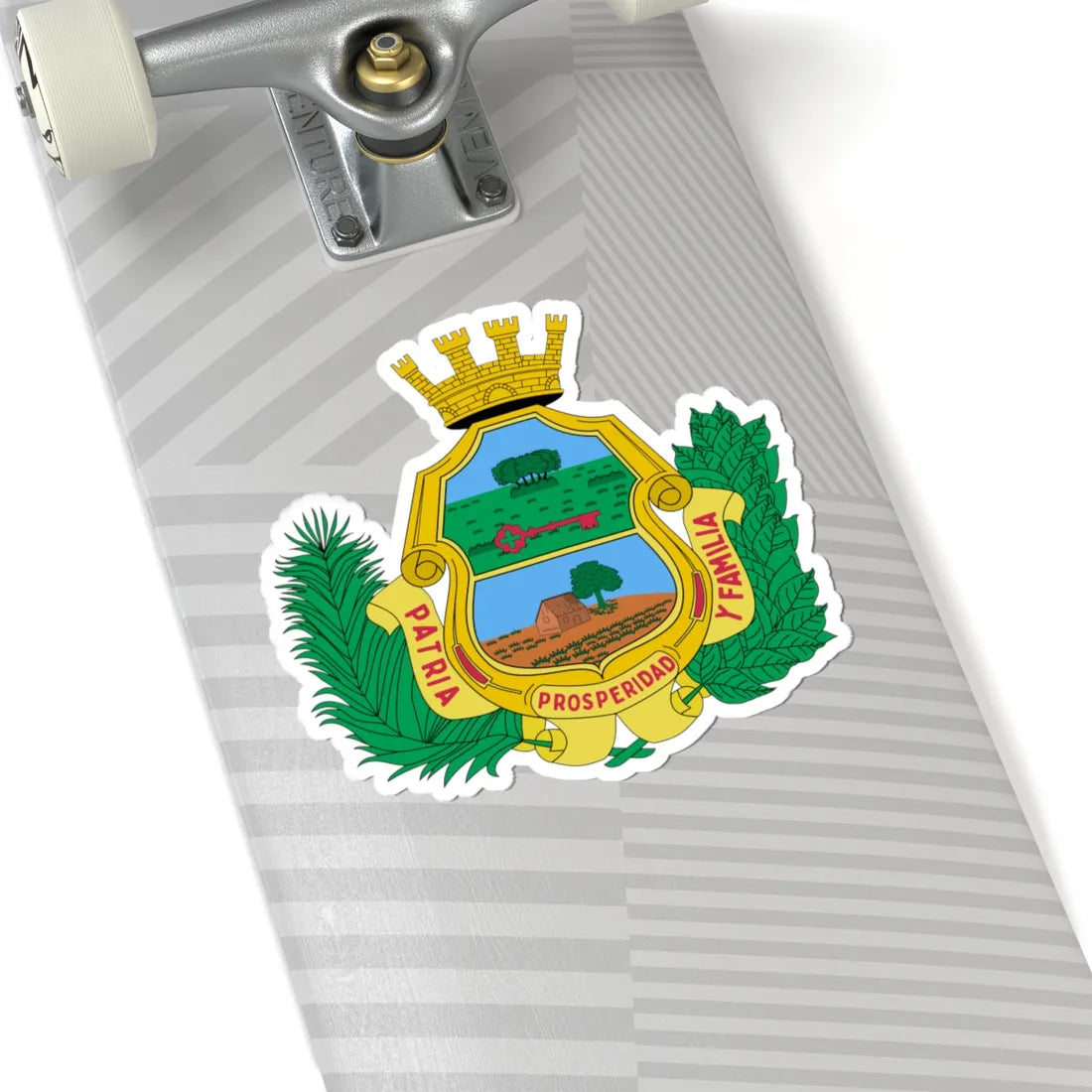 Coat of arms of Santa Clara (Cuba) (Coat of Arms) STICKER Vinyl Kiss-Cut Decal - The Sticker Space