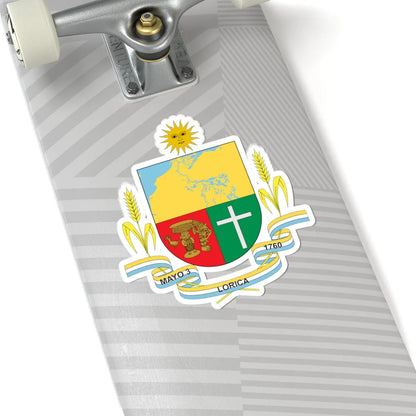 Coat of arms of Santa Cruz de Lorica (Colombia) (Coat of Arms) STICKER Vinyl Kiss-Cut Decal - The Sticker Space