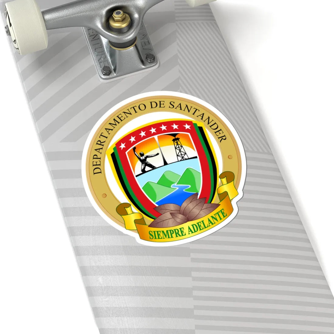 Coat of arms of Santander Department (Colombia) (Coat of Arms) STICKER Vinyl Kiss-Cut Decal - The Sticker Space