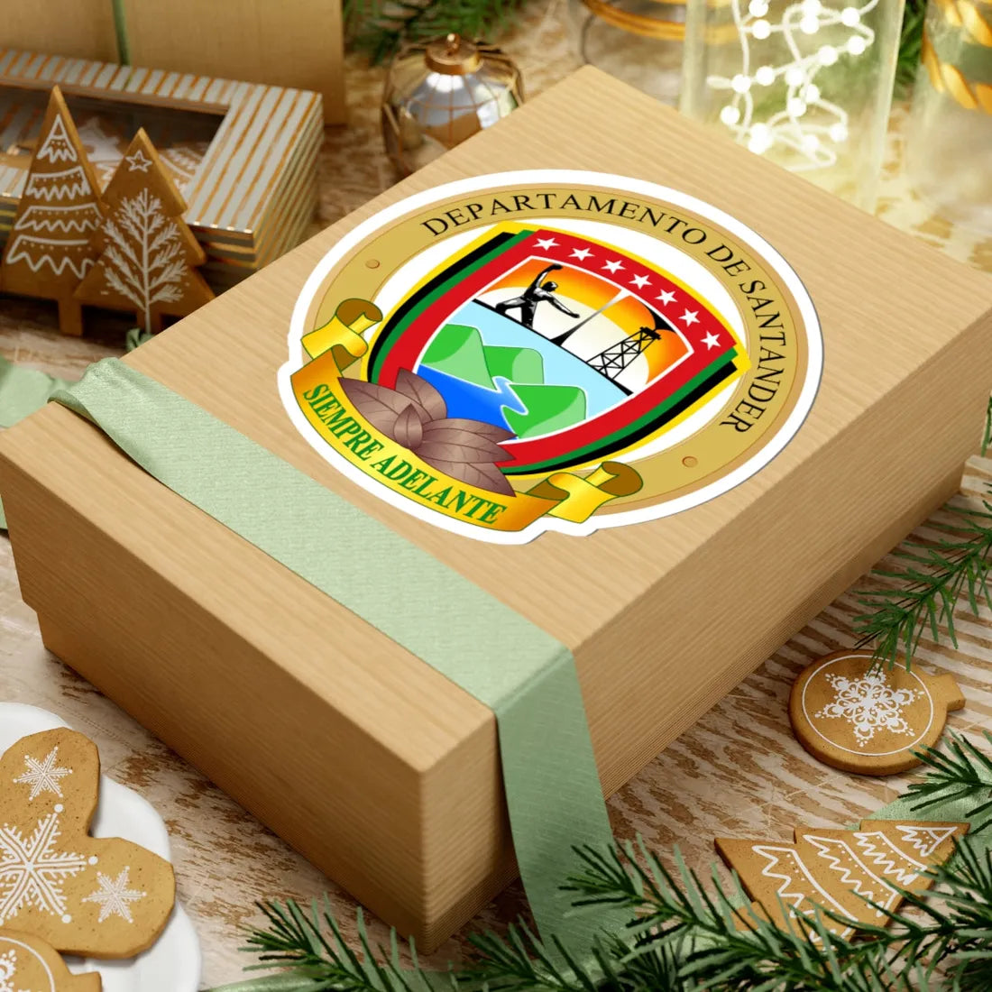 Coat of arms of Santander Department (Colombia) (Coat of Arms) STICKER Vinyl Kiss-Cut Decal - The Sticker Space