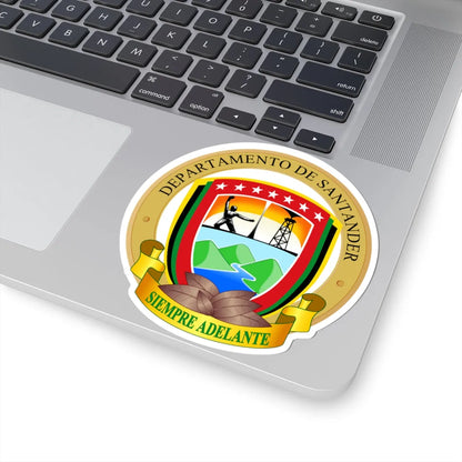 Coat of arms of Santander Department (Colombia) (Coat of Arms) STICKER Vinyl Kiss-Cut Decal - The Sticker Space