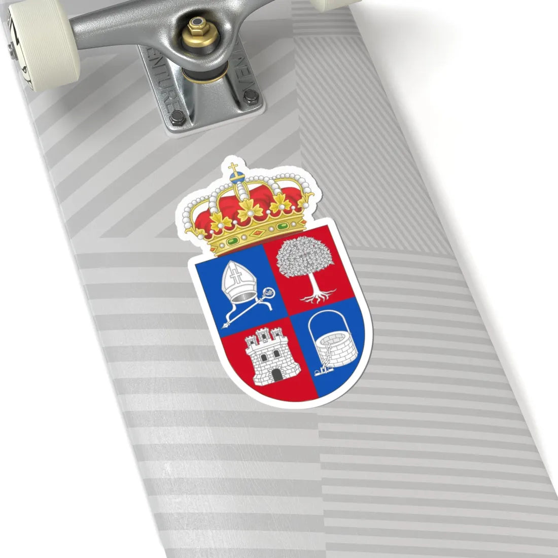 Coat of Arms of Santorcaz (Spain) (Coat of Arms) STICKER Vinyl Kiss-Cut Decal - The Sticker Space