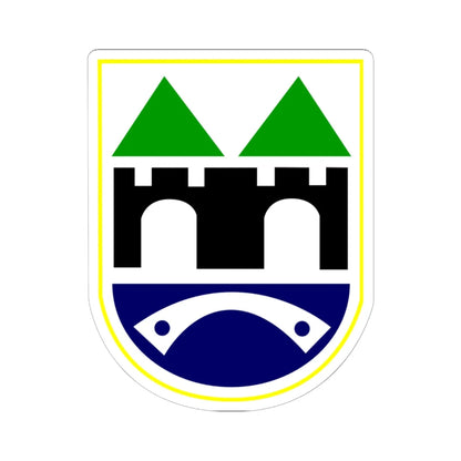 Coat of arms of Sarajevo (Bosnia and Herzegovina) (Coat of Arms) STICKER Vinyl Kiss-Cut Decal 6 Inch White - The Sticker Space