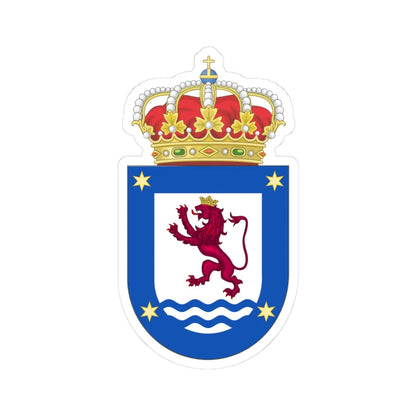 Coat of Arms of Sariegos (Spain) (Coat of Arms) STICKER Vinyl Kiss-Cut Decal 3 Inch White - The Sticker Space