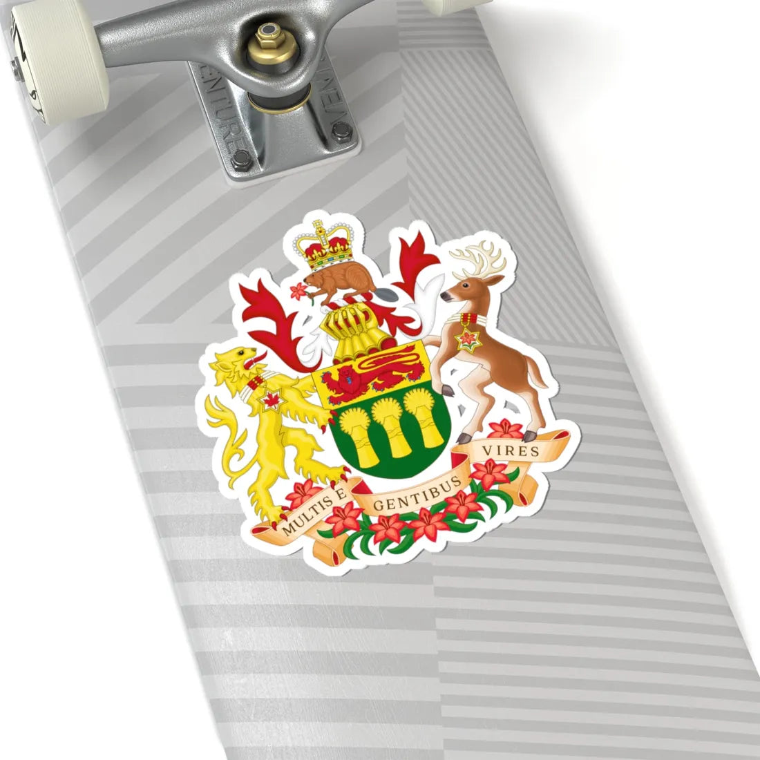 Coat of arms of Saskatchewan (Canada) (Coat of Arms) STICKER Vinyl Kiss-Cut Decal - The Sticker Space