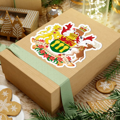 Coat of arms of Saskatchewan (Canada) (Coat of Arms) STICKER Vinyl Kiss-Cut Decal - The Sticker Space