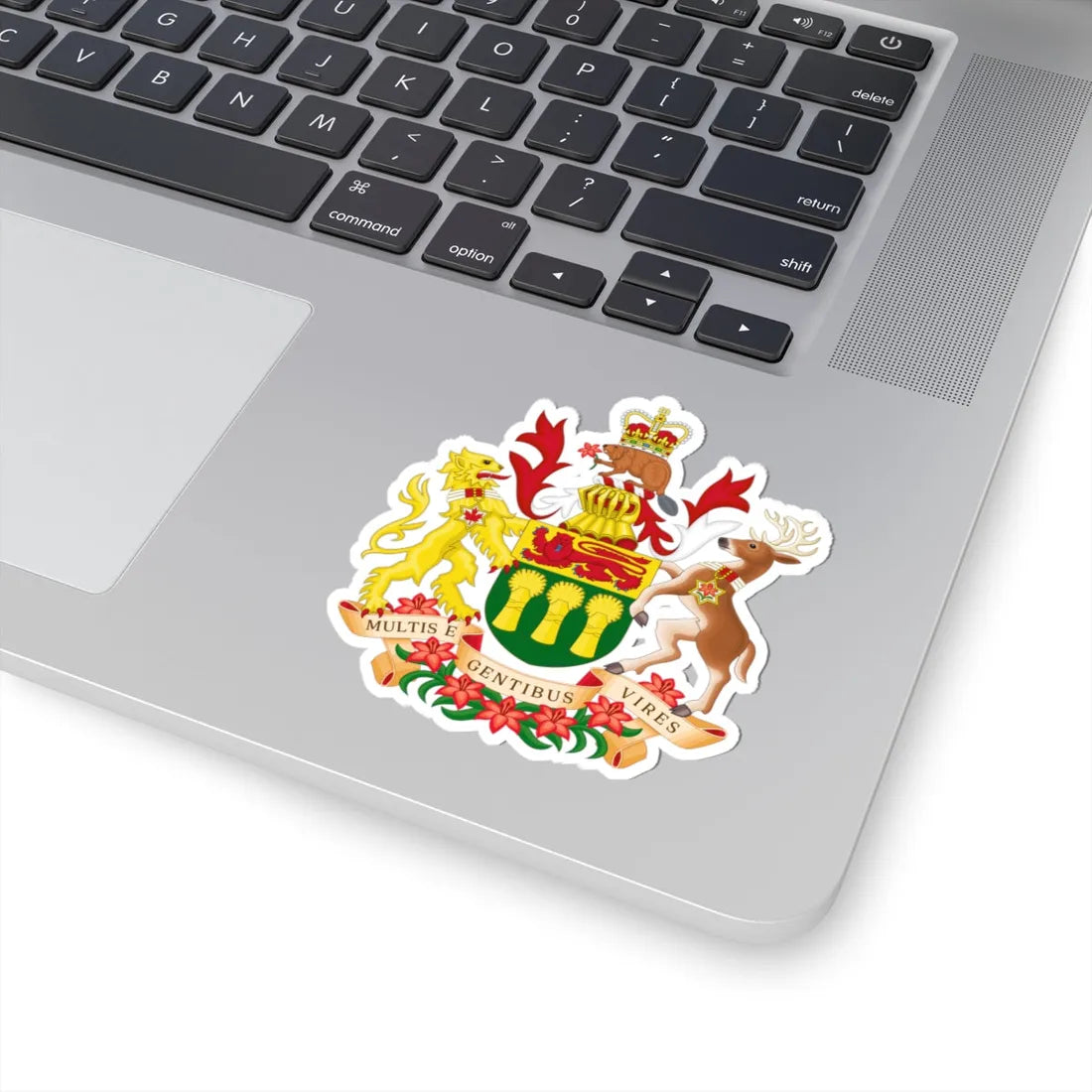 Coat of arms of Saskatchewan (Canada) (Coat of Arms) STICKER Vinyl Kiss-Cut Decal - The Sticker Space