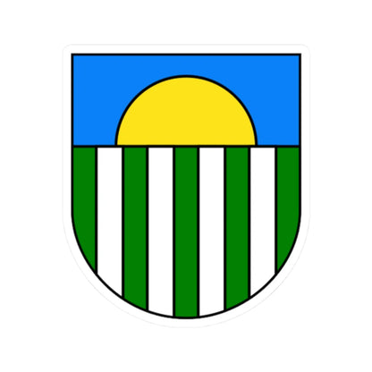 Coat of Arms of Saulkrasti (Latvia) (Coat of Arms) STICKER Vinyl Kiss-Cut Decal 2 Inch White - The Sticker Space