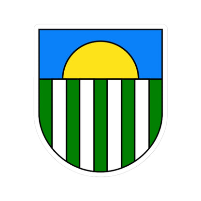 Coat of Arms of Saulkrasti (Latvia) (Coat of Arms) STICKER Vinyl Kiss-Cut Decal 3 Inch White - The Sticker Space