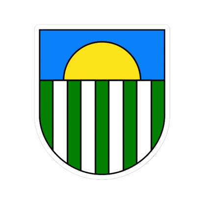 Coat of Arms of Saulkrasti (Latvia) (Coat of Arms) STICKER Vinyl Kiss-Cut Decal 6 Inch White - The Sticker Space