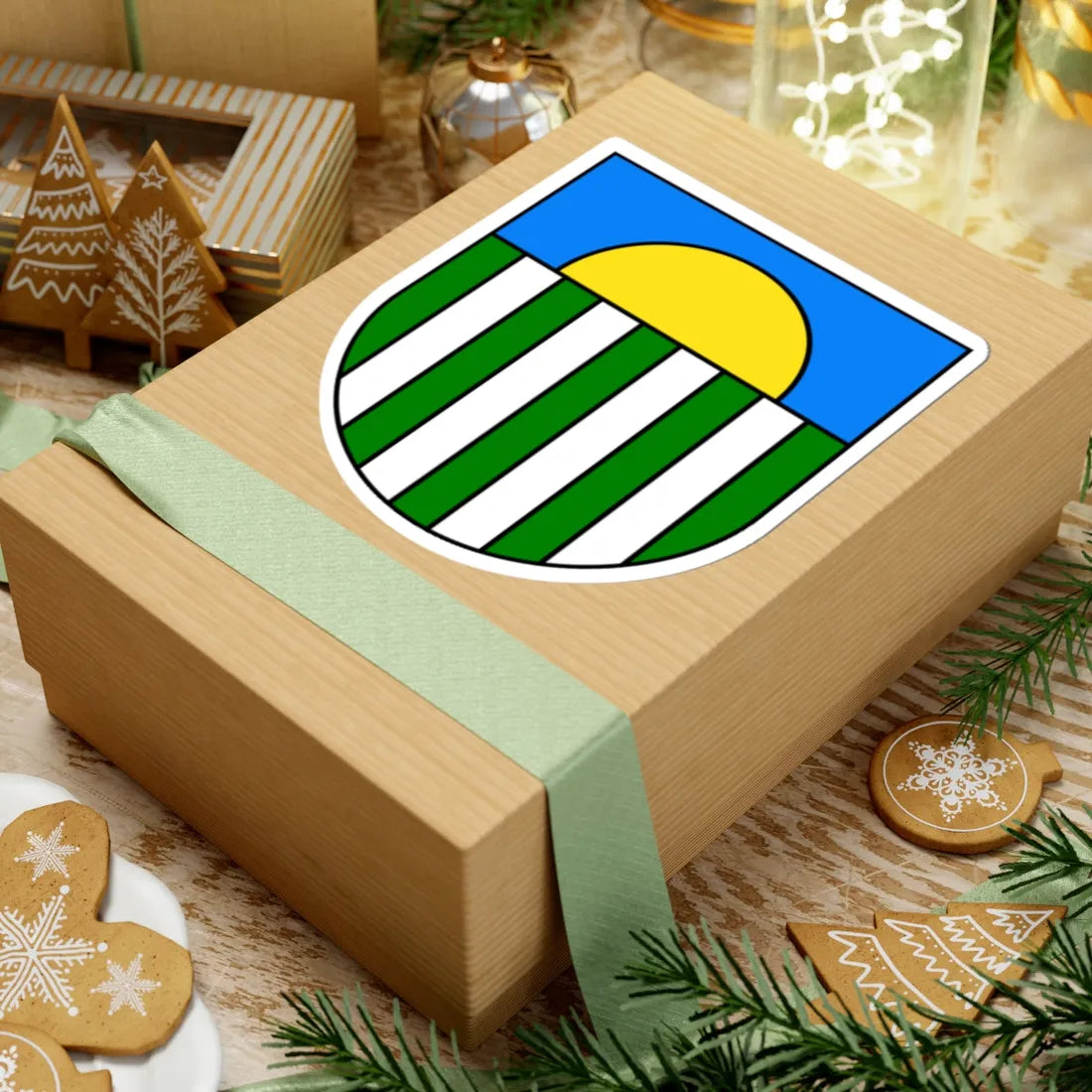 Coat of Arms of Saulkrasti (Latvia) (Coat of Arms) STICKER Vinyl Kiss-Cut Decal - The Sticker Space