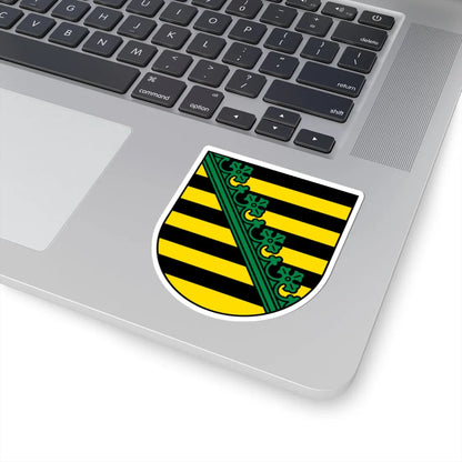 Coat of arms of Saxony (Germany) (Coat of Arms) STICKER Vinyl Kiss-Cut Decal - The Sticker Space