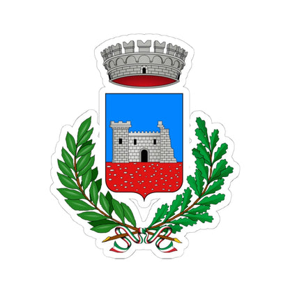 Coat of Arms of Scorzè (Italy) (Coat of Arms) STICKER Vinyl Kiss-Cut Decal 6 Inch White - The Sticker Space
