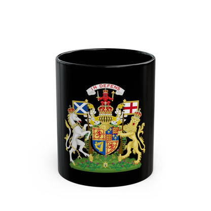 Coat of Arms of Scotland (1603-1649) - Black Coffee Mug-11oz-The Sticker Space