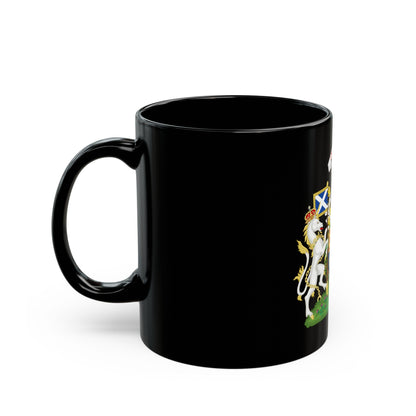 Coat of Arms of Scotland (1603-1649) - Black Coffee Mug-The Sticker Space