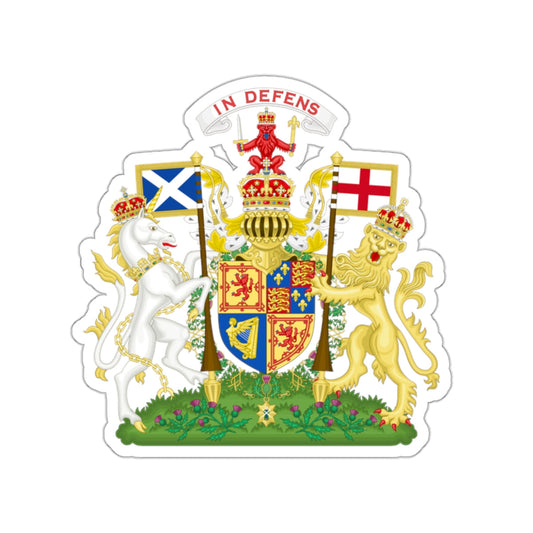 Coat of Arms of Scotland (1603-1649) STICKER Vinyl Die-Cut Decal-White-The Sticker Space