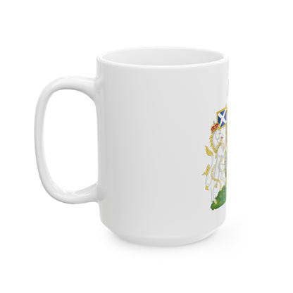 Coat of Arms of Scotland (1603-1649) - White Coffee Mug-The Sticker Space