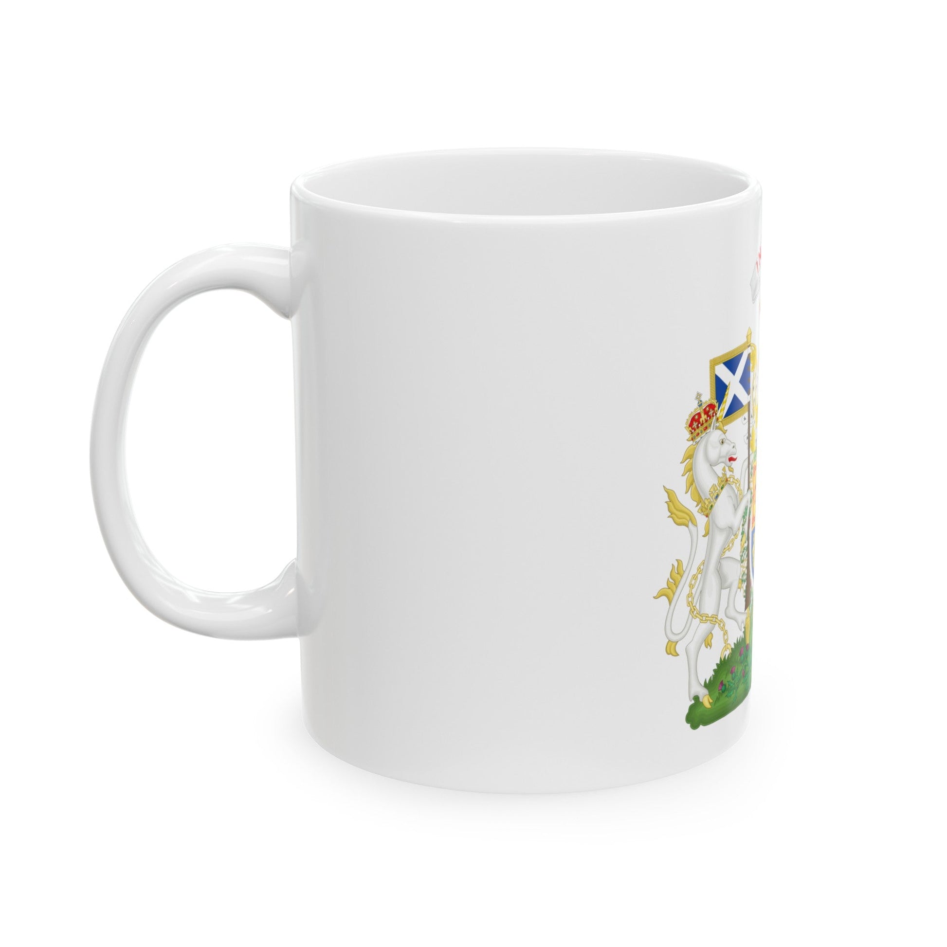 Coat of Arms of Scotland (1603-1649) - White Coffee Mug-The Sticker Space