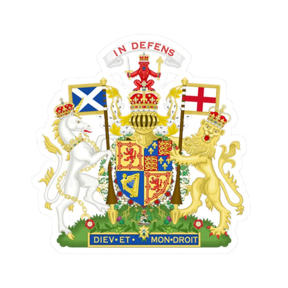 Coat of Arms of Scotland 1660-1689 (Scotland) (Coat of Arms) STICKER Vinyl Kiss-Cut Decal 2 Inch White - The Sticker Space