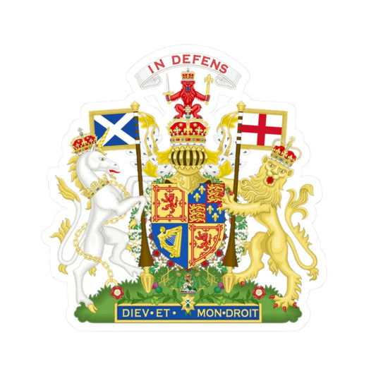Coat of Arms of Scotland 1660-1689 (Scotland) (Coat of Arms) STICKER Vinyl Kiss-Cut Decal 2 Inch White - The Sticker Space