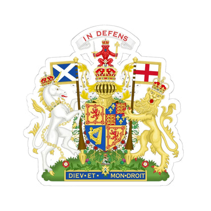 Coat of Arms of Scotland 1660-1689 (Scotland) (Coat of Arms) STICKER Vinyl Kiss-Cut Decal 6 Inch White - The Sticker Space